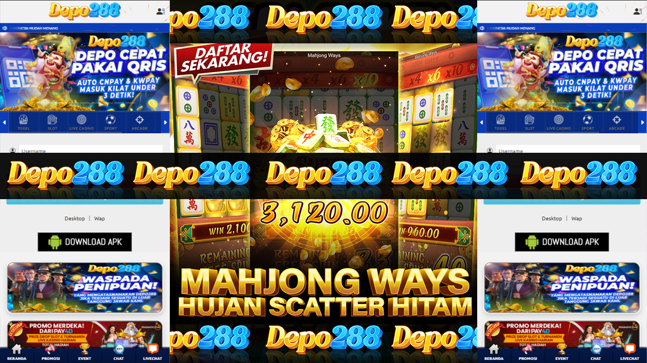 DEPO288 : SLOT777 Situs Slot Gacor Online Hari Ini & Link Slot Deposit 10k Via Qris